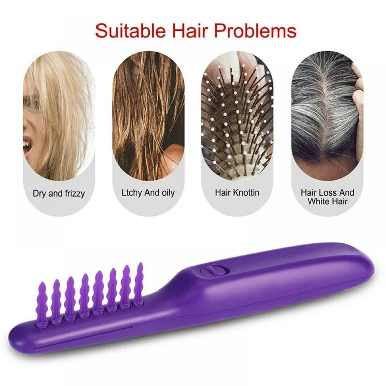 Automatic hair detangling brush