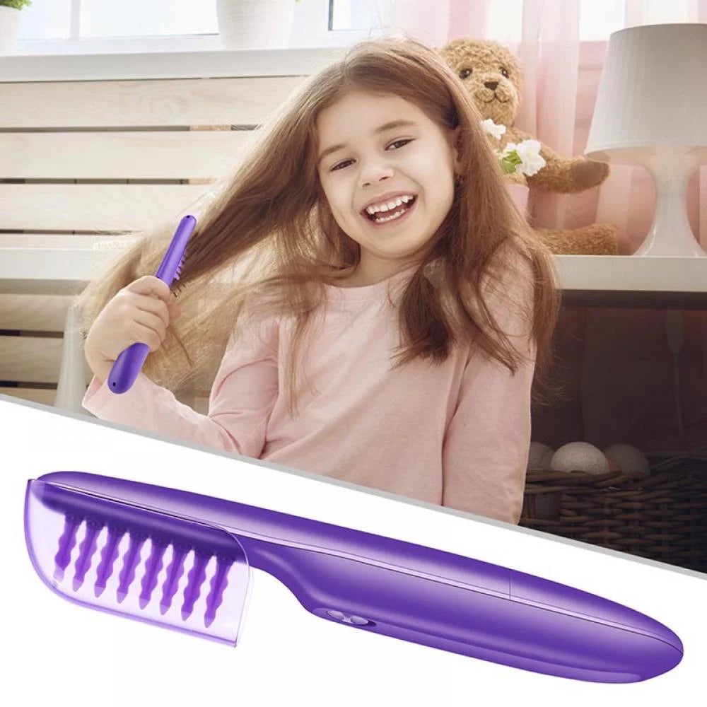 Automatic hair detangling brush