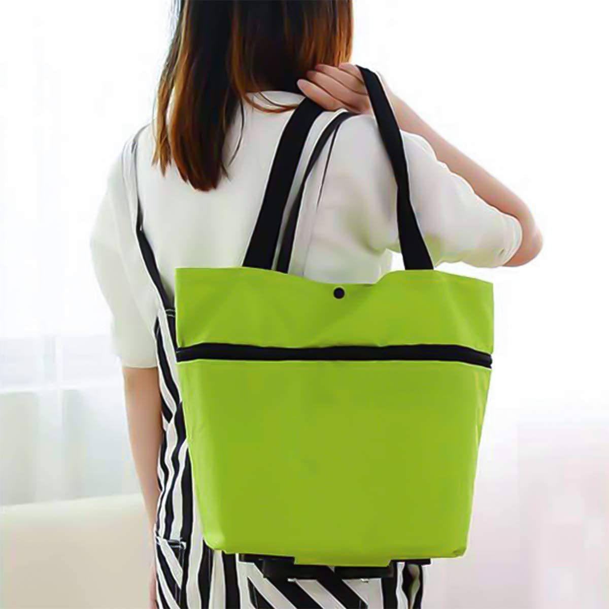 Foldable shopping bag on wheels – RollBag Smart