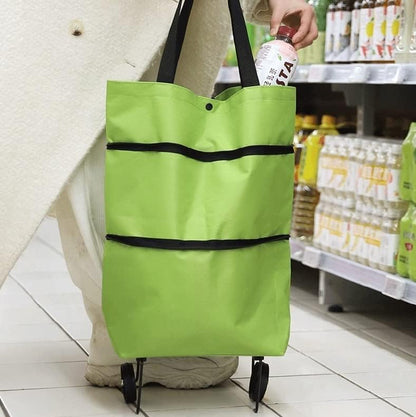 Foldable shopping bag on wheels – RollBag Smart