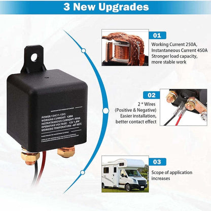 Wireless Remote Control Battery Relay Switch